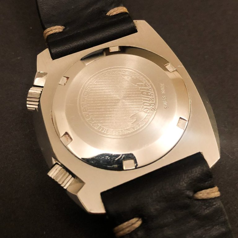 Suwarex twin crown compressor Squale caseback Suwarex twin crown compressor Squale case back