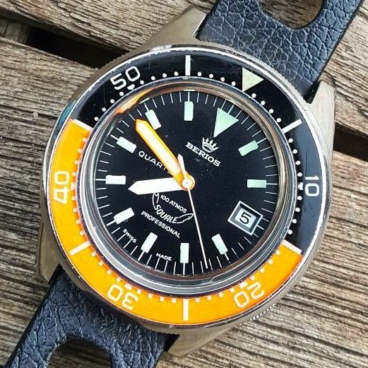 Squale 1521 Berios Quartz acrylic bezel