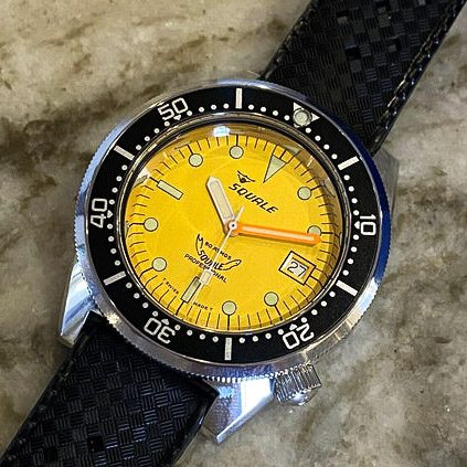 Squale 1521 yellow T dial LE