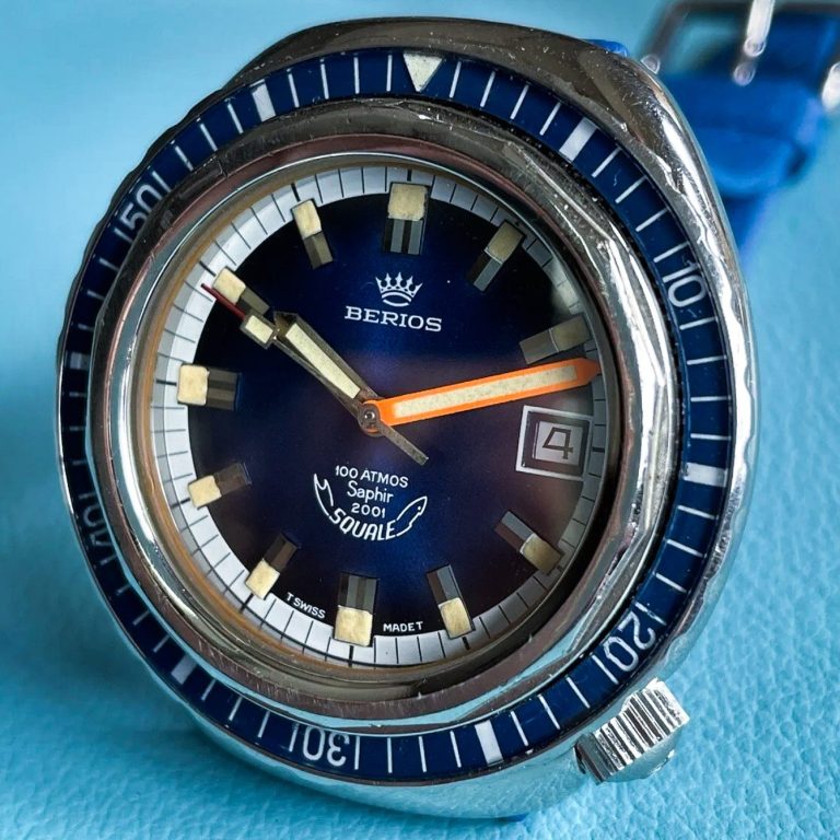 Berios 100 atmos Squale Saphir 2001 blue