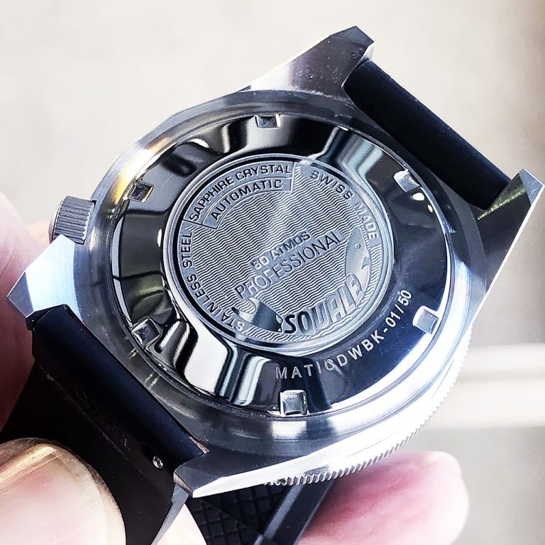 Squale Thalassa Divers Watches group LE case back