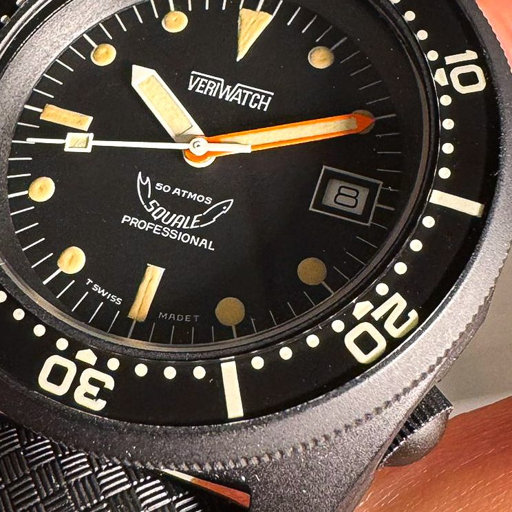 VeriWatch Squale ff96 pvd 50 atmos crown