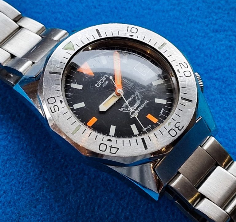 Squale mk.3 Master Ticin 100 Atmos metal bezel