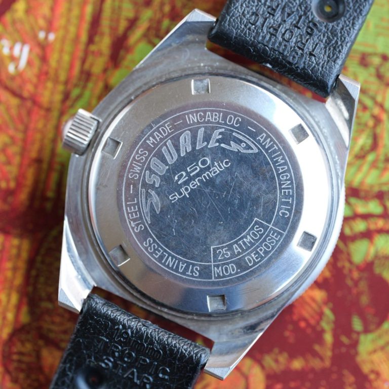 Margi 250 Supermatic Squale 25 atmos case back