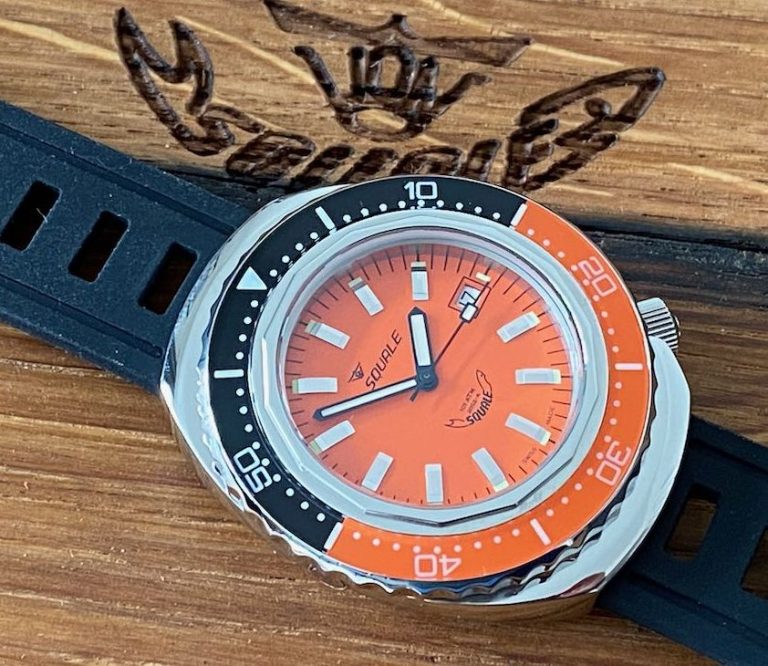 Squale 2002a orange bi-colour