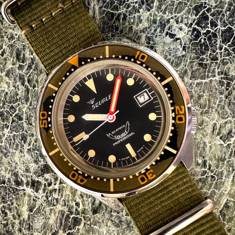 Squale 1988 polished steel 1521 rare crazy 88 50 atmos nato