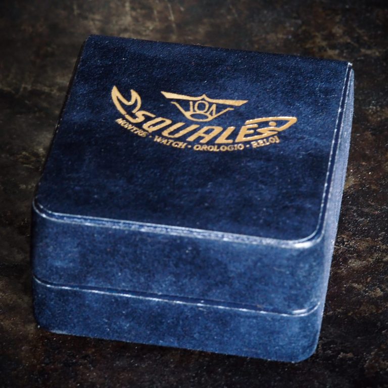 Squale blue velvet box