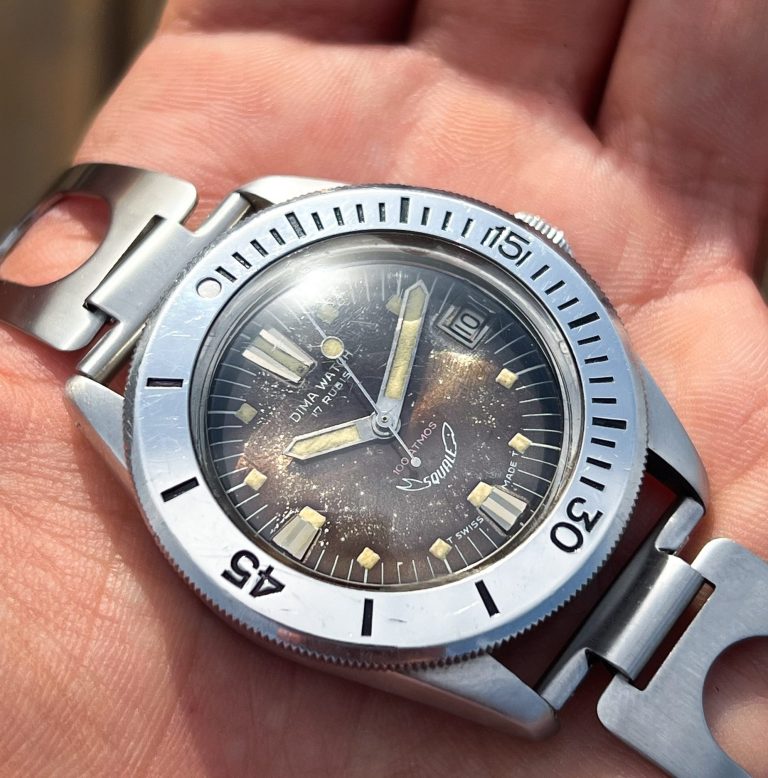 Squale Dima Gallery metal bezel Master 100 Atmos